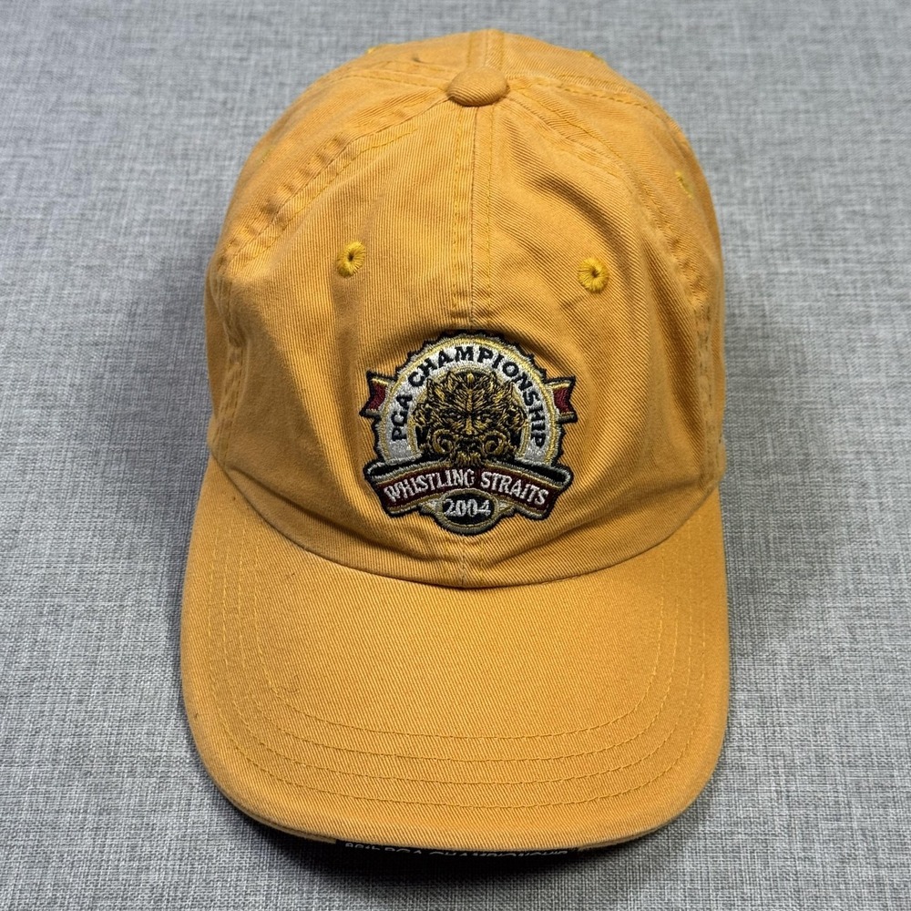 Imperial PGA Whistling Straits 2004 Men's Golf Hat Strap Back One Size Yellow
